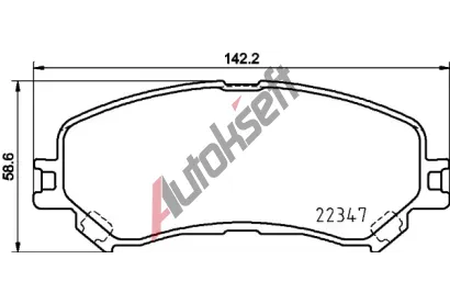 BREMBO Sada brzdovch destiek BRE P68067, BRE P 68 067