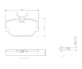 Sada brzdovch destiek BREMBO ‐ BRE P71004