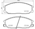 Sada brzdovch destiek BREMBO ‐ BRE P77002