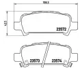 Sada brzdovch destiek BREMBO ‐ BRE P78011