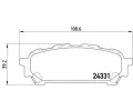 Sada brzdovch destiek BREMBO ‐ BRE P78014