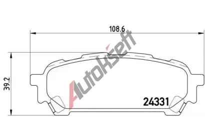 BREMBO Sada brzdovch destiek - kotouov brzda BRE P78014, P 78 014