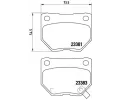 Sada brzdovch destiek BREMBO ‐ BRE P78016