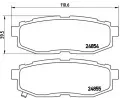 BREMBO Sada brzdovch destiek - kotouov brzda ‐ BRE P78018