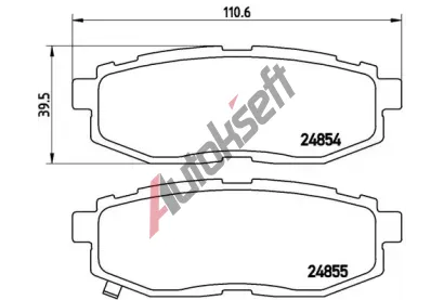 BREMBO Sada brzdovch destiek - kotouov brzda BRE P78018, P 78 018
