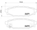 BREMBO Sada brzdovch destiek BREMBO XTRA LINE ‐ BRE P78020X