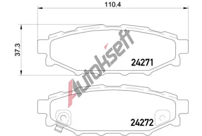 BREMBO Sada brzdovch destiek BREMBO XTRA LINE BRE P78020X, P 78 020X