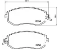 Sada brzdovch destiek BREMBO ‐ BRE P78021