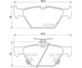 Sada brzdovch destiek BREMBO ‐ BRE P78026