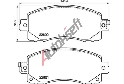 BREMBO Sada brzdovch destiek BRE P78028, P 78 028