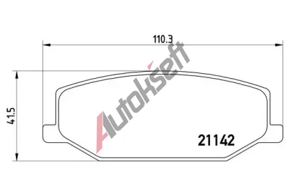 BREMBO Sada brzdovch destiek - kotouov brzda BRE P79001, P 79 001