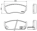 BREMBO Sada brzdovch destiek - kotouov brzda ‐ BRE P79005