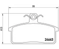 Sada brzdovch destiek BREMBO ‐ BRE P79007