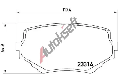 BREMBO Sada brzdovch destiek - kotouov brzda BRE P79009, P 79 009