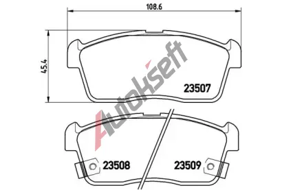 BREMBO Sada brzdovch destiek - kotouov brzda BRE P79012, P 79 012
