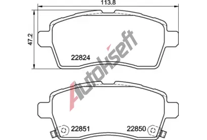 BREMBO Sada brzdovch destiek BRE P79037, P 79 037