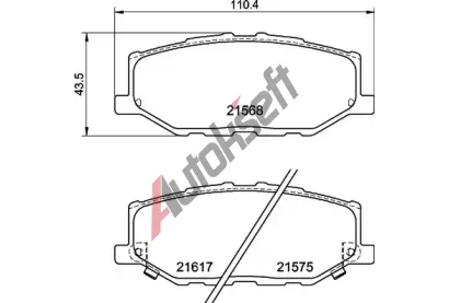 BREMBO Sada brzdovch destiek BRE P79040, P 79 040