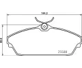 Sada brzdovch destiek BREMBO ‐ BRE P82003