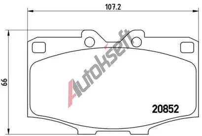 BREMBO Sada brzdovch destiek - kotouov brzda BRE P83006, P 83 006