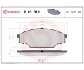 BREMBO Sada brzdov�ch desti�ek&nbsp;&dash;&nbsp;BRE P83013