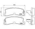 Sada brzdovch destiek BREMBO ‐ BRE P83015