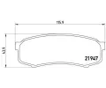 BREMBO Sada brzdovch destiek - kotouov brzda ‐ BRE P83024