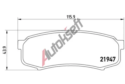 BREMBO Sada brzdovch destiek - kotouov brzda BRE P83024, P 83 024