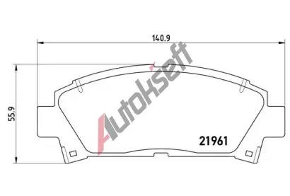 BREMBO Sada brzdovch destiek - kotouov brzda BRE P83028, P 83 028