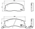 Sada brzdov�ch desti�ek&nbsp;BREMBO&nbsp;&dash;&nbsp;BRE P83029