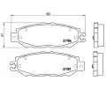 Sada brzdovch destiek BREMBO ‐ BRE P83036