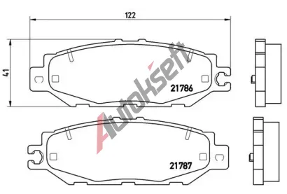 BREMBO Sada brzdovch destiek - kotouov brzda BRE P83036, P 83 036