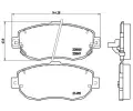 Sada brzdovch destiek BREMBO ‐ BRE P83037