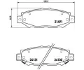BREMBO Sada brzdovch destiek - kotouov brzda ‐ BRE P83038