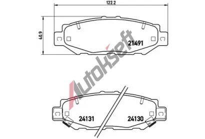 BREMBO Sada brzdovch destiek - kotouov brzda BRE P83038, P 83 038