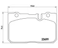 Sada brzdovch destiek BREMBO ‐ BRE P83039