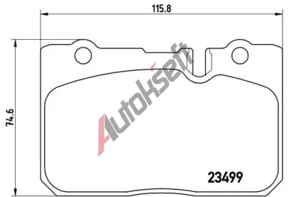 BREMBO Sada brzdovch destiek - kotouov brzda BRE P83039, P 83 039