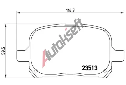 BREMBO Sada brzdovch destiek - kotouov brzda BRE P83040, P 83 040