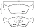 Sada brzdovch destiek BREMBO ‐ BRE P83041