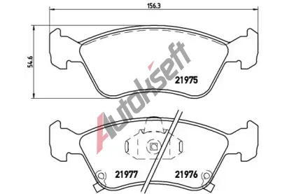 BREMBO Sada brzdovch destiek - kotouov brzda BRE P83041, P 83 041