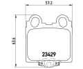 Sada brzdovch destiek BREMBO ‐ BRE P83045