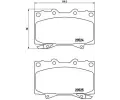 BREMBO Sada brzdovch destiek - kotouov brzda ‐ BRE P83048