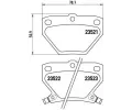 BREMBO Sada brzdovch destiek - kotouov brzda ‐ BRE P83052