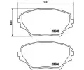 Sada brzdovch destiek BREMBO ‐ BRE P83055