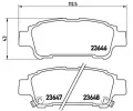 Sada brzdovch destiek BREMBO ‐ BRE P83056