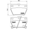 Sada brzdovch destiek BREMBO ‐ BRE P83057