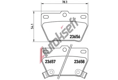 BREMBO Sada brzdovch destiek - kotouov brzda BRE P83057, P 83 057