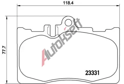 BREMBO Sada brzdovch destiek - kotouov brzda BRE P83058, P 83 058