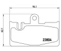 Sada brzdovch destiek BREMBO ‐ BRE P83059