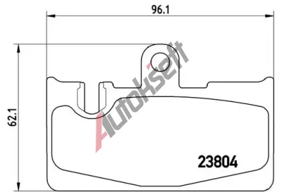 BREMBO Sada brzdovch destiek - kotouov brzda BRE P83059, P 83 059