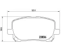 Sada brzdovch destiek BREMBO ‐ BRE P83061